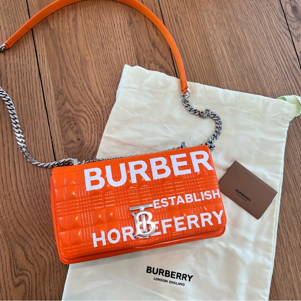 BURBERRY HORSEFERRY LOLA QUILTED BAG